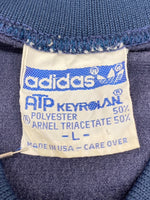 アディダス adidas 80’s Track Jacket トラックジャケット ATP KEYROLAN USA製 紺 ジャージ ロゴ ネイビー Lサイズ 104MT-1924