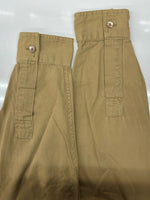 ダブルアールエル RRL 90s BAND COLLAR PULLOVER SHIRT バンド カラー プルオーバー シャツ ハーフ 三ツ星タグ Ralph Lauren 茶 長袖シャツ 無地 ブラウン Mサイズ 104MT-2072