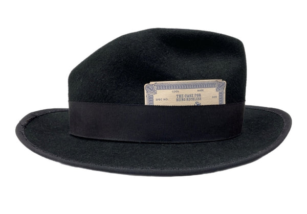 ザエイチダブリュードッグアンドコー THE H.W.DOG&CO. POINT-H ポイント ハット ティアドロップ型 中折れ リボン トラベル 帽子 黒 D-00008 帽子 メンズ帽子 ハット ロゴ ブラック 104H-44