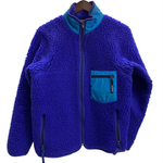 【曜日割引対象外】 パタゴニア PATAGONIA 80's レトロパイル カーディガン USA製 ジャケット ブルー Mサイズ 201MT-3742 VB