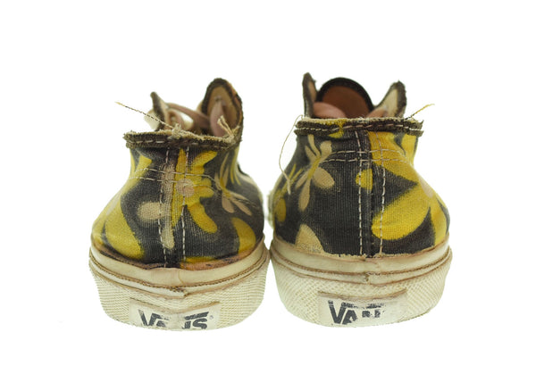 ヴァンズ 90s Made in USA Flower Power 90's USA製 フラワーパワー 花柄 メンズ靴 スニーカー ブラック 8 1/2 103S-1125