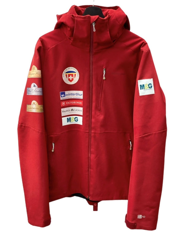 パタゴニア PATAGONIA Northwall Soft Shell Jacket 別注 ノースウォール ソフト シェル ジャケット 赤 ジャケット ロゴ レッド Mサイズ 104MT-1390