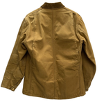 【曜日割引対象外】 カーハート Carhartt 80's ミシガンチョアコート フード付き ダックカバーオール USA製 ジャケット ベージュ 38サイズ 201MT-3737 VB