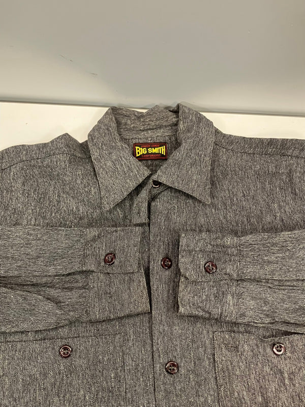 ヴィンテージ vintage 50's 50年代 黒タグ BIG SMITH ビッグスミス ブラックシャンブレーシャツ 黒シャン ワークシャツ チンストラップ 　 - 長袖シャツ グレー 101MT-5025