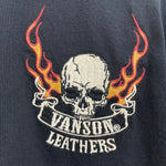 バンソン VANSON Tシャツ ブラック Lサイズ 201MT-4059