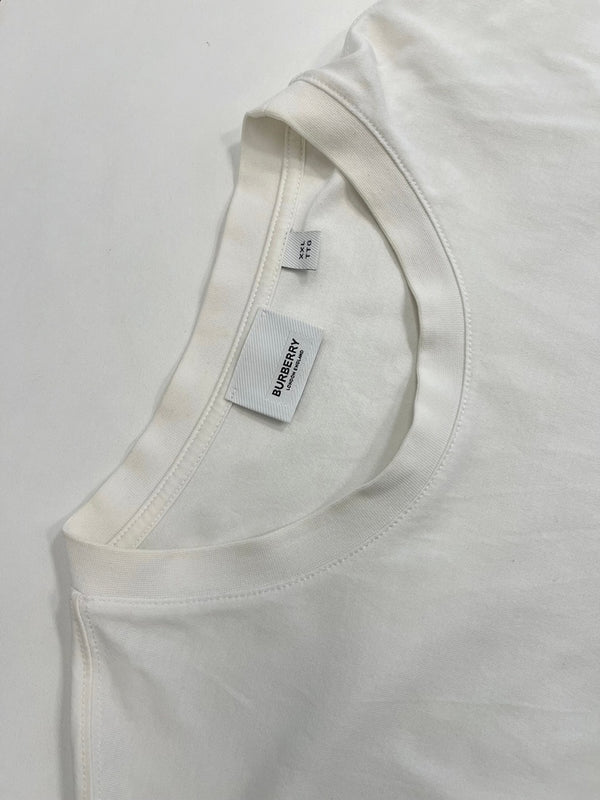 バーバリー Burberry HESFORD 半袖カットソー ロゴ 白 8022308 XXL Tシャツ ホワイト 3Lサイズ 101MT-4116