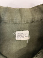 ミリタリー Military 60s 60's U.S.ARMY JUNGLE FATIGUE COAT ジャングル ファティーグ ジャケット 4th リップストップ DSA 101-69-C-1127 ジャケット カーキ Lサイズ 101MT-4438