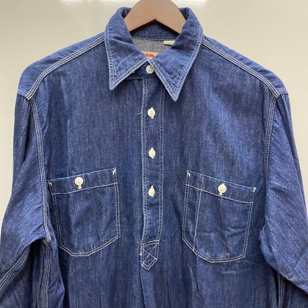 【曜日割引対象外】 カーハート Carhartt ハートタグ 復刻 デニム 610 長袖シャツ ブルー Mサイズ 201MT-4122 VB