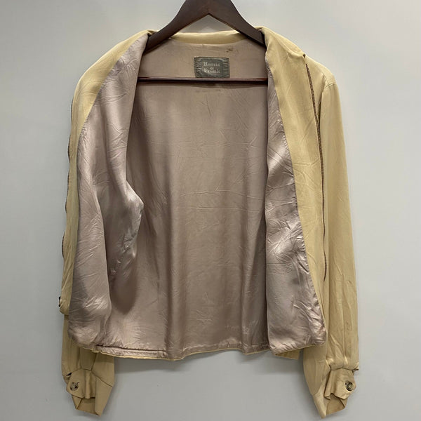 【曜日割引対象外】 ヴィンテージ vintage 50's ハリスアンドフレンク Harris & Frank レーヨンギャバジン ジャケット ベージュ Sサイズ 201MT-3647 VB