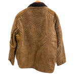 ウィリスアンドガイガー Willis & Geiger ハンティング ヌバック レザージャケット ウール チェックライナー  ジャケット ブラウン Mサイズ 101MT-4753