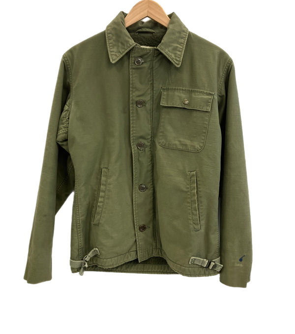 ミリタリー MILITARY 70's 70s 70年代 USN US NAVY A-2 DECK JACKET デッキジャケット DLA100-79-C-2336 ジャケット カーキ Sサイズ 101MT-3656