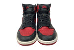 ナイキ NIKE 16年製 AIR JORDAN 1 RETRO HIGH OG BRED エア ジョーダン レトロ ハイ ブレッド AJ1 赤 黒 555088-001 メンズ靴 スニーカー ブラック 27cm 104S-713
