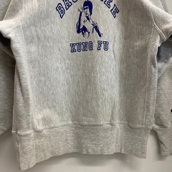 【曜日割引対象外】 チャンピオン Champion 90's BRUCE LEE REVERSE WEAVE スウェット グレー Lサイズ 201MT-4758 VB