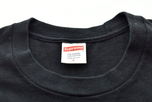 シュプリーム SUPREME Chrome Logo Tee クロームロゴ Tシャツ 黒 Tシャツ ロゴ ブラック Lサイズ 103MT-248