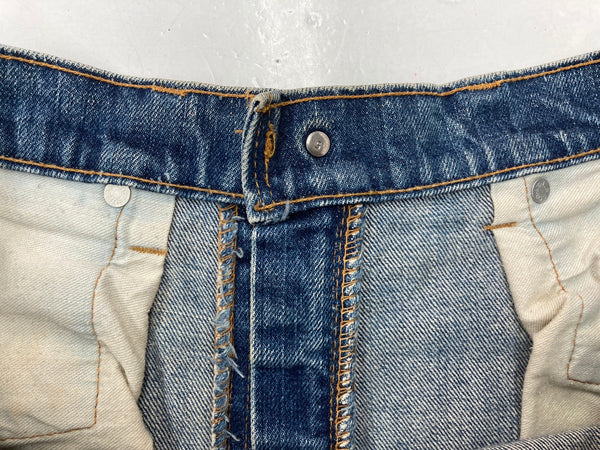 リーバイス Levi's 505 66前期 70s 70年代 Vintage ヴィンテージ ジーンズ デニムパンツ ジーパン ボタン裏5 ジッパーフライ 42TALON 青 無地 デニム ブルー 104MB-176