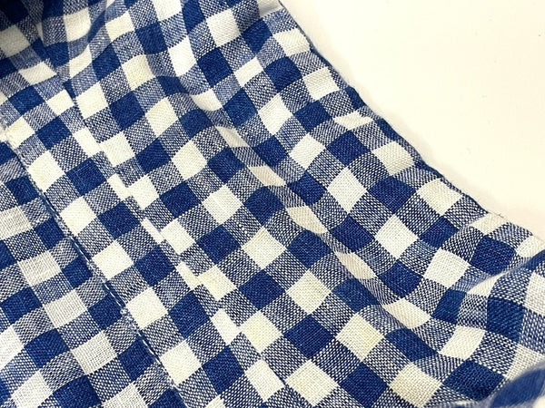 ラルディーニ LARDINI チェック リネン ジャケット BO-671/3 82000 XS ジャケット ブルー 601MT-43