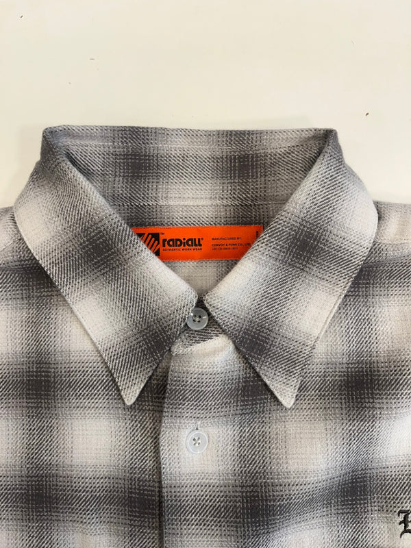 ラディアル RADIALL 25SS EL CAMINO - REGULAR COLLARED SHIRT L/S ネルシャツ 黒×白 チェック柄 RAD-25SS-SH006 XL 長袖シャツ マルチカラー 101MT-5148