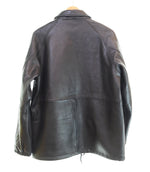 スカル フライト SKULL FLIGHT フリーライド Free RIDE レザー コーチ ジャケット LEATHER COACH JACKET 羊革 XL ジャケット ブラック 103MT-3451