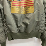 【曜日割引対象外】 アヴィレックス AVIREX MA-1 TOPGUN CUSTOM フライト 6162193 ジャケット カーキ Lサイズ 201MT-4516 VB