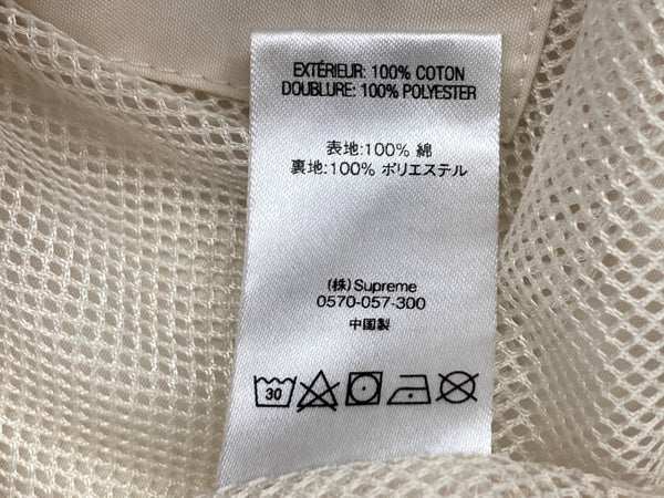 シュプリーム SUPREME 19SS Highland Jacket ハイランド ライトアウター ジップアップ フーディ ポケット 収納式フード コットン IVORY アイボリー ジャケット ロゴ ベージュ Mサイズ 104MT-1947