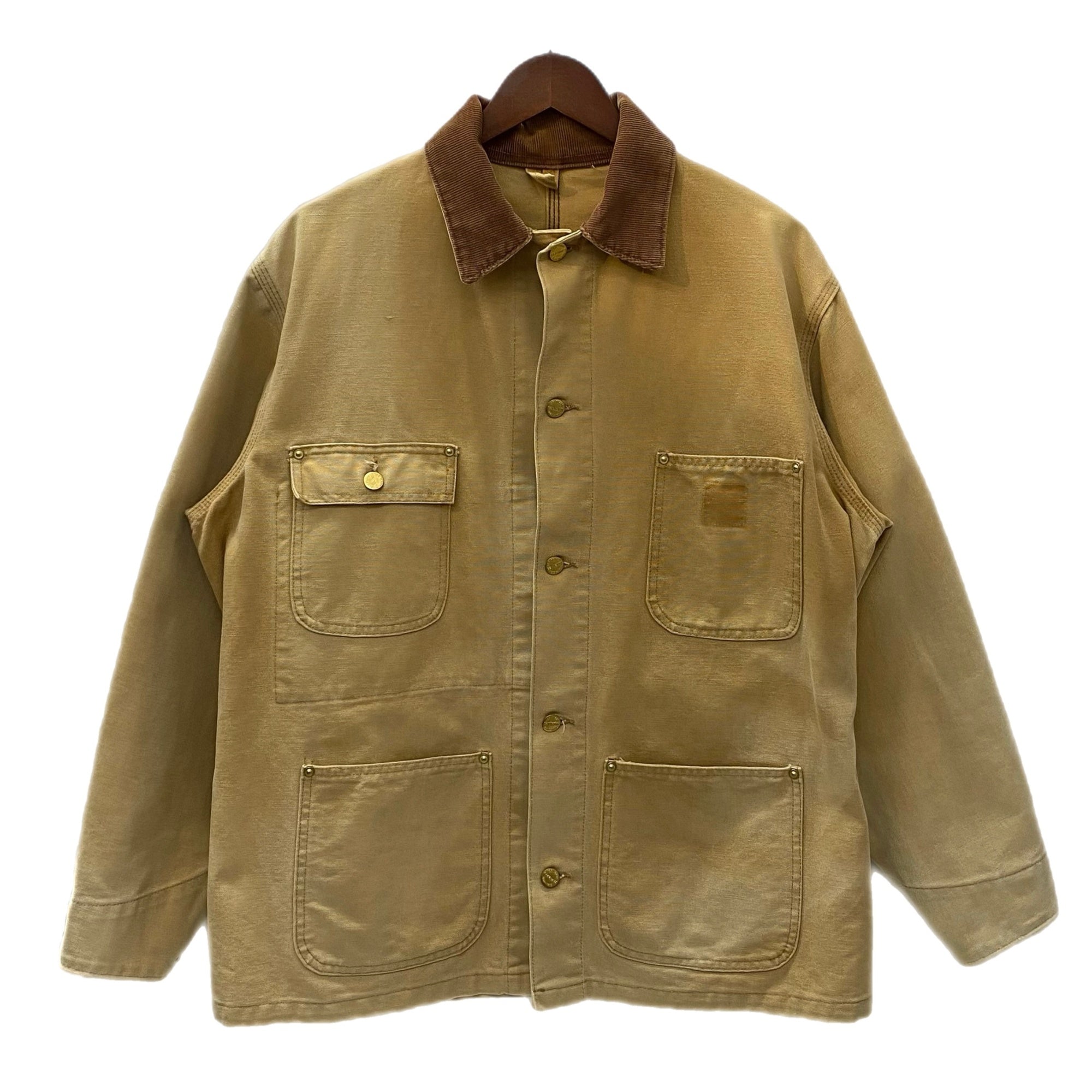 carhartt カーハート ベージュ チョアコート メキシコ s 90's Carhartt カーハート チョアコート フェード ベージュ(サイズ