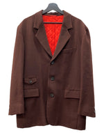 イッセイミヤケ ISSEY MIYAKE TAILORED JACKET テーラード ジャケット キルティング スーツ アウター 茶 ME43-FD024 ジャケット 無地 ブラウン Sサイズ 104MT-2094