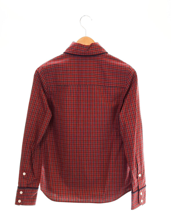 ヴィヴィアンウエストウッド レッド レーベル Vivienne Westwood RED LABEL チェックシャツ 16-12-802013 長袖シャツ レッド 2 103LT-37