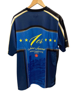 シュプリーム SUPREME Premier Soccer Jersey 22SS サッカー ジャージ 青 ネイビー 半袖  Tシャツ ロゴ ブルー Lサイズ 101MT-2250