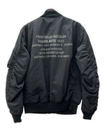 アビレックス AVIREX REVERSIBLE FLIGHT JACKET リバーシブル フライト ジャケット MA-1 ボンバー ジップアップ アウター 黒 6152217 ジャケット ロゴ ブラック XLサイズ 104MT-2169
