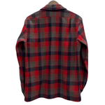 【曜日割引対象外】 ペンドルトン PENDLETON 70's 開襟シャツ シャドーチェック ウール 長袖シャツ レッド Mサイズ 201MT-4399 VB