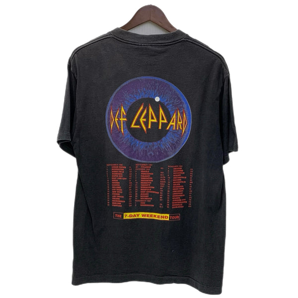 【曜日割引対象外】 バンド band 90’s 90s 90年代 1993s DEF LEPPARD ADRENALIZE T-shirt Tシャツ ブラック Lサイズ 201MT-3614 VB