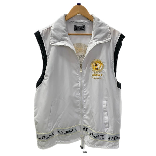 ヴェルサーチェ VERSACE ベスト付きジャケット ジャージ ホワイト 201MT-4169