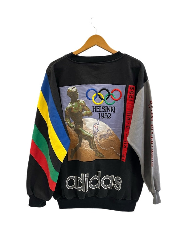 アディダス adidas 90s 90's 銀タグ OLD adidas 1956 STOCKHOLM OLYMPIC ヴィンテージ スウェット マルチカラー Lサイズ 101MT-5319