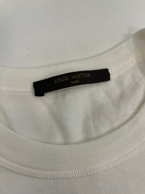 シュプリーム SUPREME 17AW ×LOUISVUITTON ルイヴィトン LV Box Logo Tee モノグラムボックスロゴTシャツ HDY92WJC8 Tシャツ ホワイト Lサイズ 101MT-4864