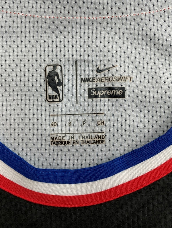 ナイキ NIKE 18SS × Supreme シュプリーム NBA Teams Authentic Jersey オーセンティック ジャージ タンクトップ バスケ 黒 AQ4227-010 ノースリーブ ロゴ ブラック Sサイズ 104MT-1154