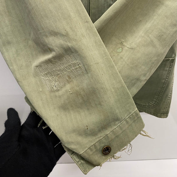 【曜日割引対象外】 ヴィンテージ vintage 40's USMC P-47 HBT ジャケット カーキ 201MT-3744 VB