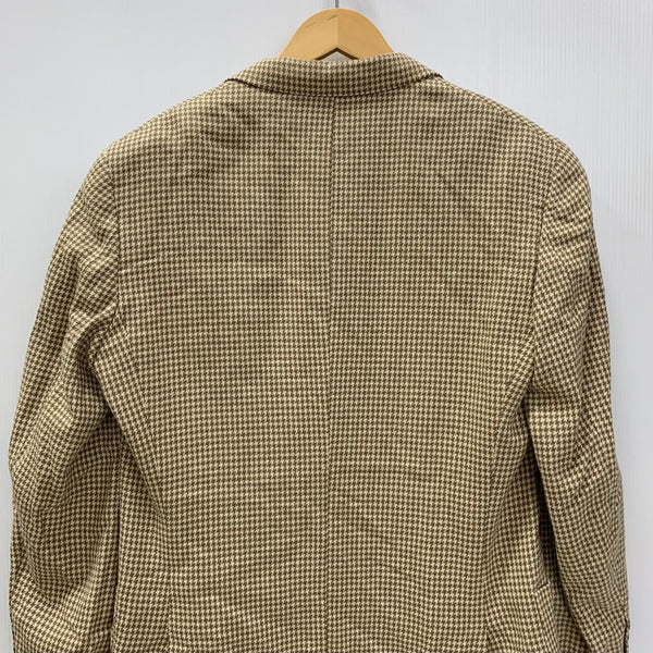 ラルフローレン Ralph Lauren 90's テーラードジャケット 千鳥格子 ジャケット ベージュ 201MT-4474