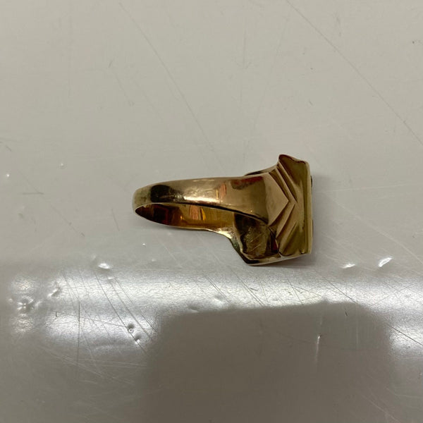 【曜日割引対象外】 【中古】ヴィンテージ vintage 19号 PD 10K リング メンズジュエリー・アクセサリー 指輪・リング ゴールド 201goods-808 VB