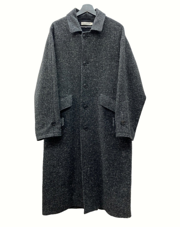 クーティー COOTIE Glen Check Wool Chester Coat グレンチェック ウール チェスター コート アウター ジャケット 黒 コート チェック ブラック Mサイズ 104MT-842