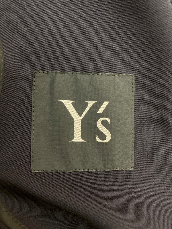 ワイズ Y's ヨウジヤマモト Yohji Yamamoto 山本耀司 ロングコート ライトアウター 羽織り WOOL ウール 毛 NAVY 紺 コート 無地 ネイビー 104LT-136
