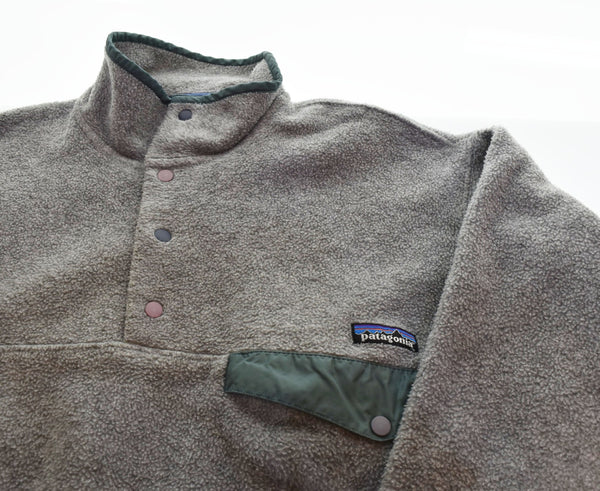 パタゴニア PATAGONIA 90's Synchilla Snap-T シンチラ スナップ T フリース プルオーバー ジャケット 90年代 90s 25450 ジャケット グレー Mサイズ 103MT-2847