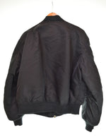 アルファ ALPHA USAF MA-1 フライトジャケット MIL-J-82790J ジャケット ブラック LLサイズ 103MT-3214