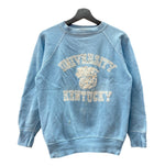 ヴィンテージ vintage 50s 60s ラグラン 脇下ガゼット カレッジ KENTUCKY UNIVERSITY 水色 スウェット プリント ブルー 104MT-1533
