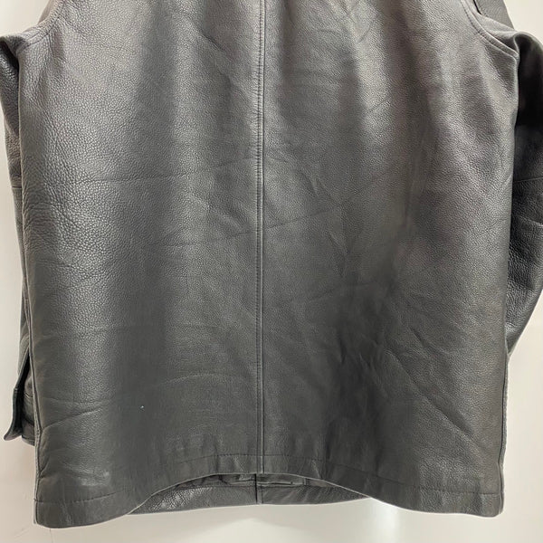 【曜日割引対象外】 ギャップ GAP 90's old gap カーコート レザージャケット コート ブラック Mサイズ 201MT-3807 VB