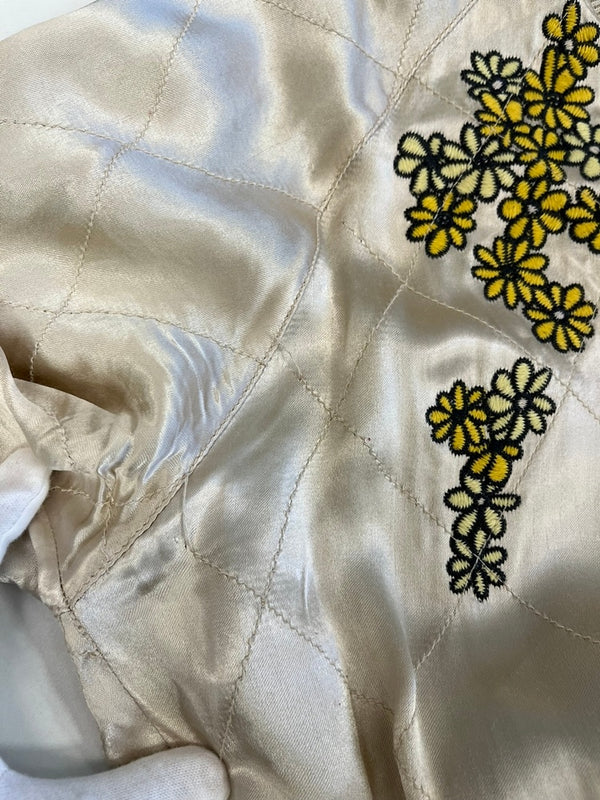 ブルーナボイン BRU NA BOINNE トレジャージャンパー2号 リバーシブルブルゾン スカジャン サテン コットンベロア I DREAMED 刺繍  1158217 サイズ2 ジャケット ゴールド 101MT-5204