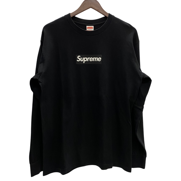 【曜日割引対象外】 シュプリーム SUPREME 20AW Box Logo L/S Tee ボックスロゴ ロンT ブラック Mサイズ 201MT-4033