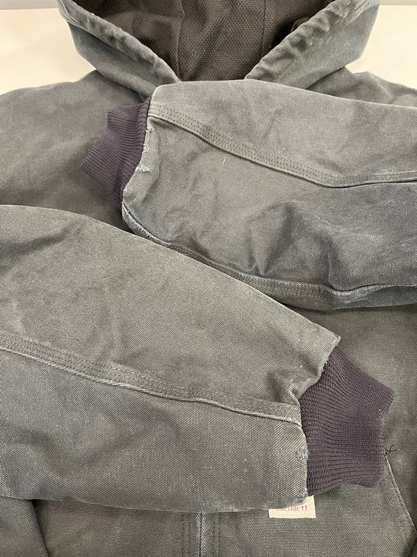 カーハート Carhartt 90s 90's MEXICO ダック アクティブジャケット ブラック フェード 裏地サーマル 黒 J131 BLK XL ジャケット ブラック 101MT-5428