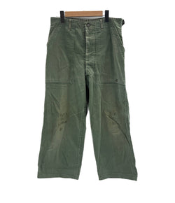 ミリタリー Military 40's~50's 40～50年代 US ARMY M-47 HBT 米軍 ベイカーパンツ アジャスター VINTAGE ヴィンテージ カーゴパンツ カーキ - 101MB-713