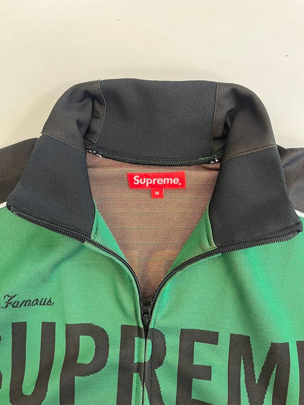 シュプリーム SUPREME 22AW World FamousTrack Jacket ワールドフェイモス トラックジャケット ジャージ 緑 ジャケット グリーン Mサイズ 101MT-5051