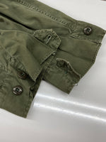 ミリタリー Military US ARMY JUNGLE FATIGUE JACKET ジャングル ファティーグ ジャケット ヴィンテージ 米軍 軍物 シャツ 緑 ジャケット 無地 カーキ Mサイズ 104MT-1762